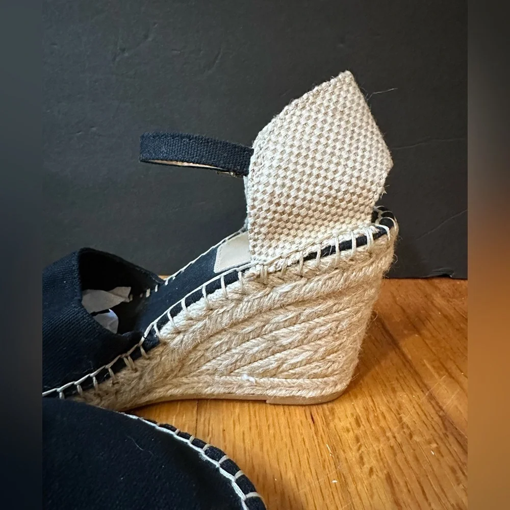 H&M Wedge /Heel Espadrilles Black Ladies Size 5
